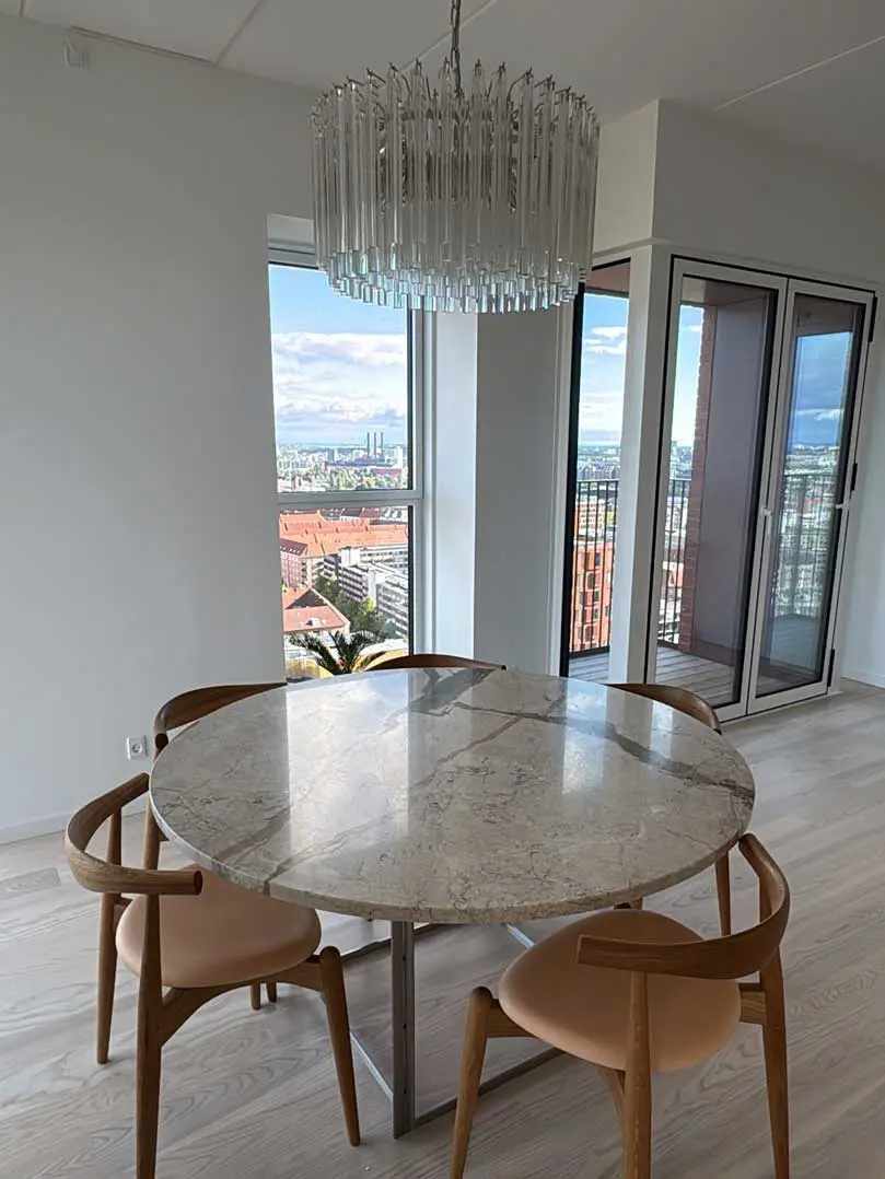 Murano ljuskrona – Triedri – 163 prismer – Klar