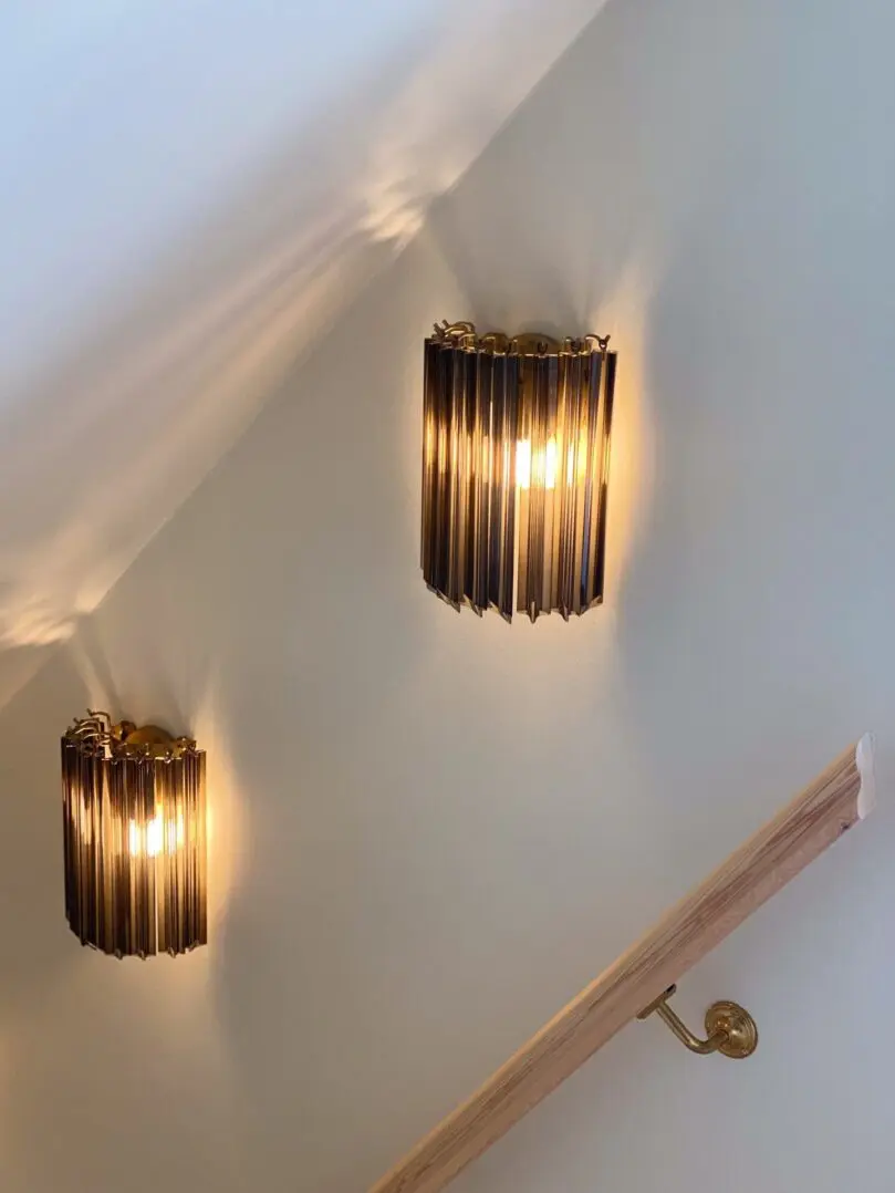 Murano – Vägglampa – Mörk Rökfärgad