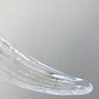 Transparent Palmette murano glass murano chandelier cherry vintage interior