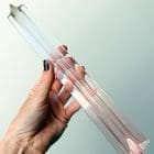 Pink Transparent faded Quadriedri murano glass murano chandelier cherry vintage interior