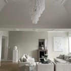 murano chandelier 52 drops transparent