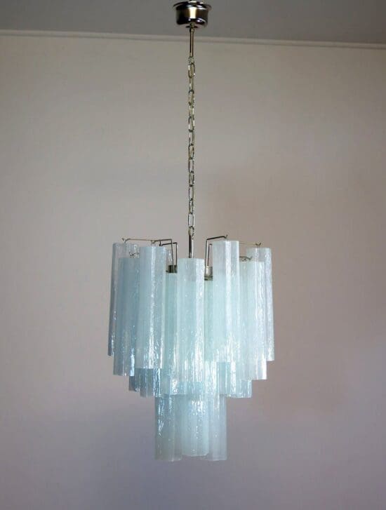 Murano ljuskrona – 30 rör – Opal