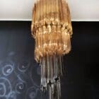 54 smoked murano chandelier 8500