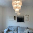 48 klar murano chandelier