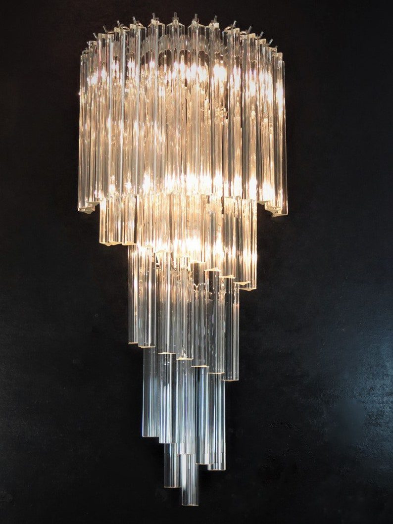 Murano - Vägglampor - 41 prismor - Klar