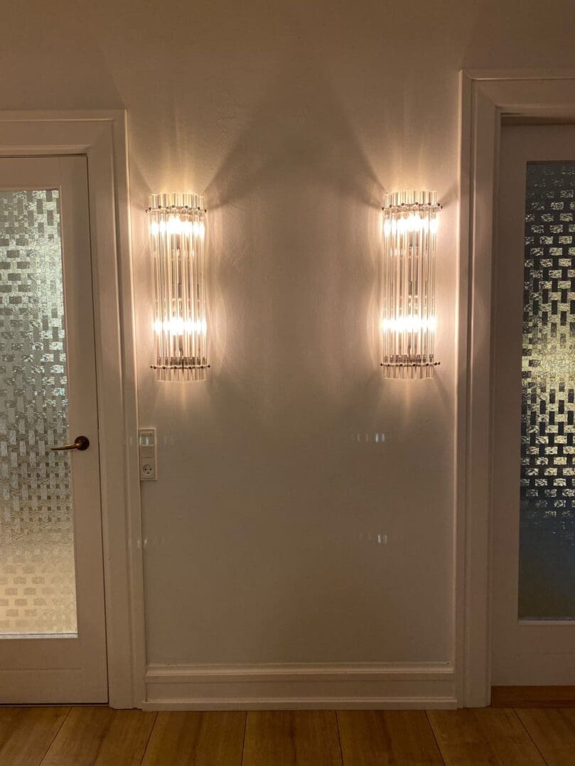 Murano – Vägglampa – 64 cm – Klar