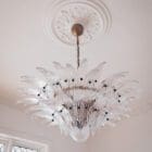 8370 Palmette murano chandelier transparent-02