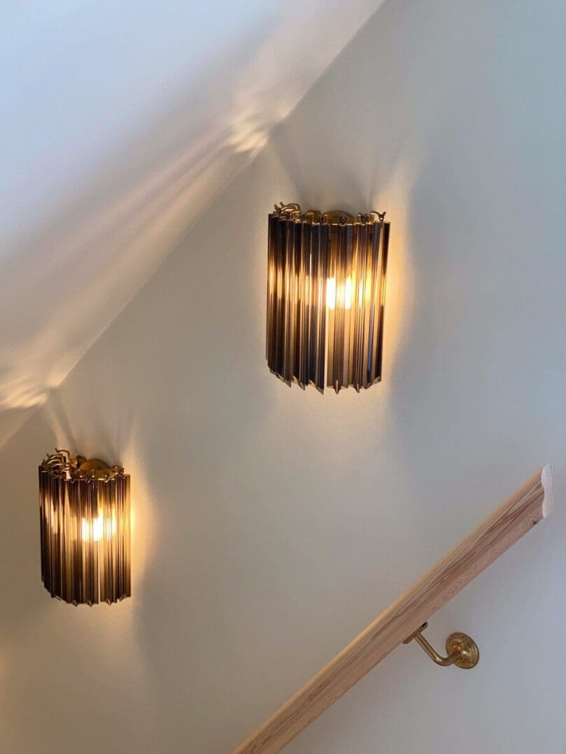 Murano – Vägglampa – Mörk Rökfärgad