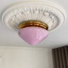 Murano Plafond - Vintage - Venini - Rosa Swirl