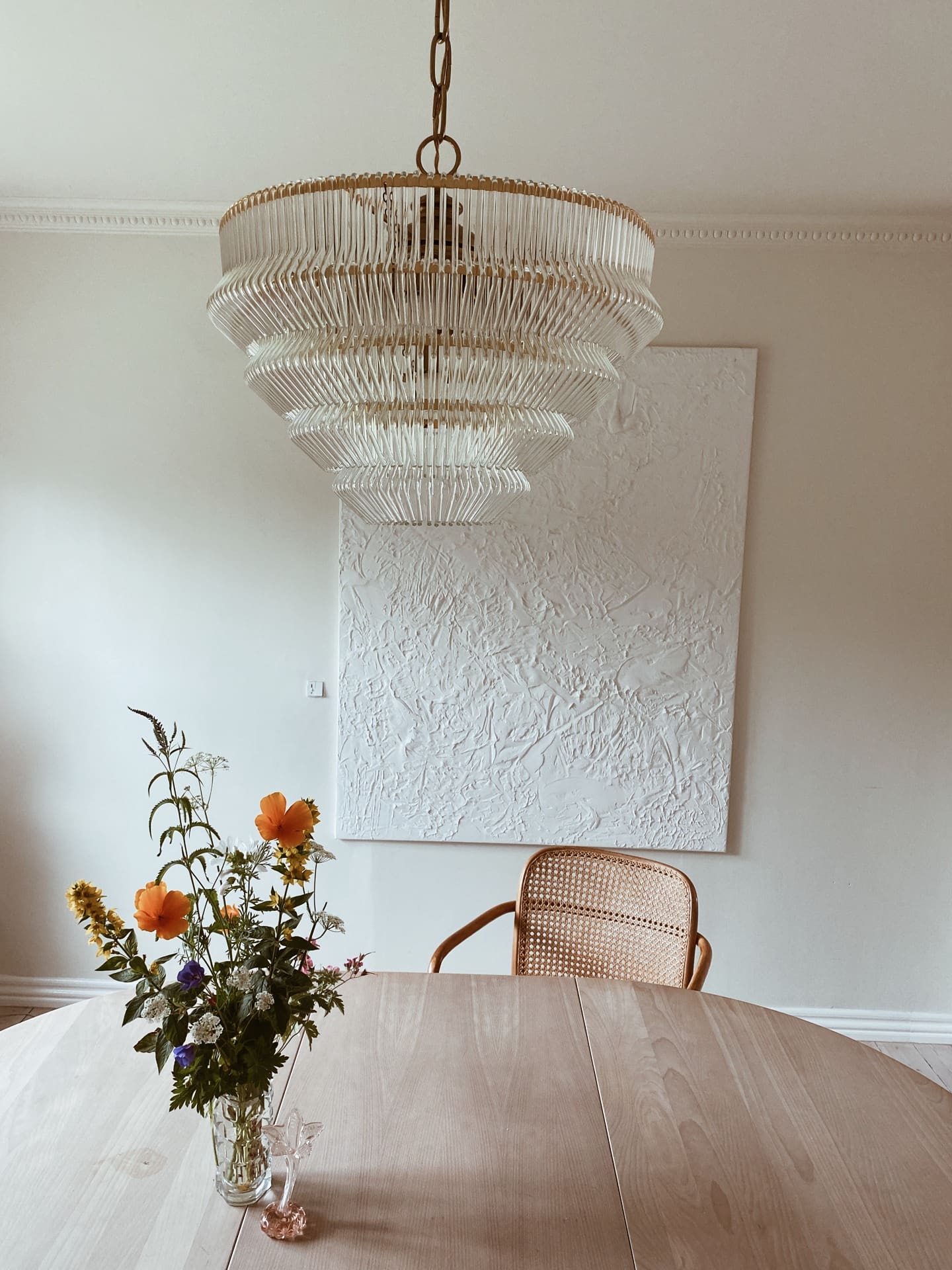 Vintage Murano-ljuskrona - 1970 - 362 glas - Transparent