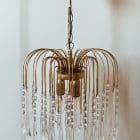 Vintage- Teardrop chandelier - Transparent