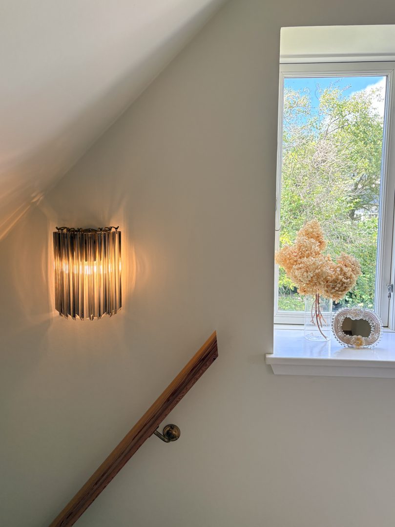 Murano Vägglampa Prismer Lätt Rökfärgad
